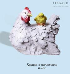 Фигурка Курица с цыпленком 5-160+