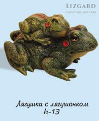 Фигурка Лягушка с лягушонком 5-296+