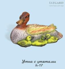 Фигурка Утка с утятами 5-181+