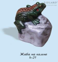 Фигурка Жаба на камне 5-285+