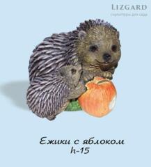 Фигурка Ежики с яблоком 5-222+