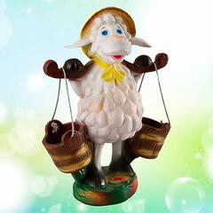 Цветник Овца с ведрами