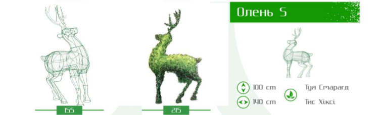 олень с
